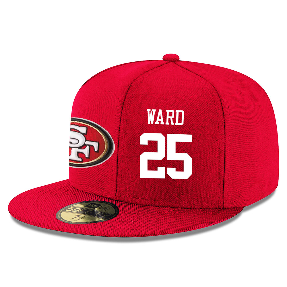 NFL San Francisco 49ers #25 Jimmie Ward Stitched Snapback Adjustable Player Hat - Red/White